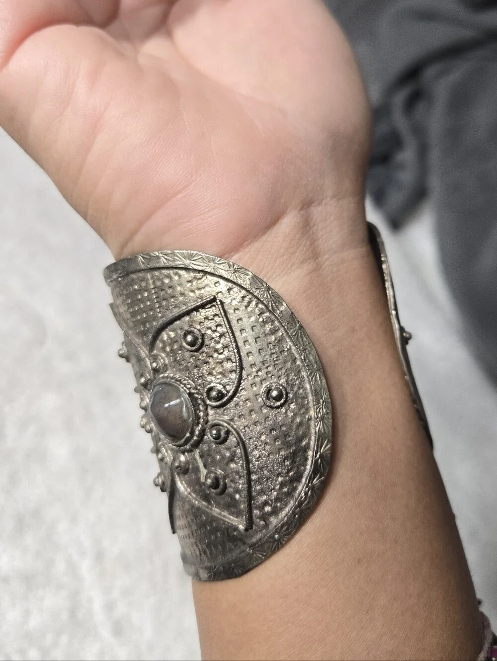 Vintage Middle Eastern Cuff With Stones